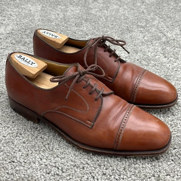 a. testoni | Shoes | A Testoni Brown Leather Cap Toe Oxford  display picture 1